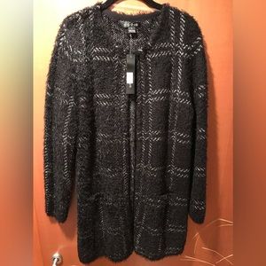 August Silk Long Open Cardigan/Jacket